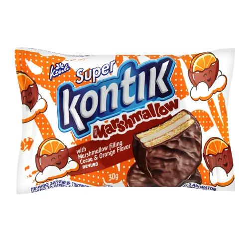 Super Kontik з маршмеллоу какао-апельсин 30г.