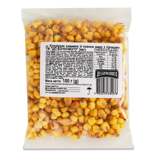 Смажена Кукурудза Зі Смаком Меду З Гірчицею, м/у 100г