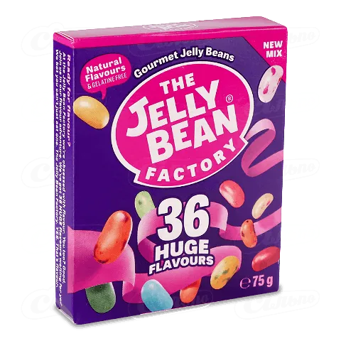 Желейні конфети Jelly Bean Боби 36 смаків 75г