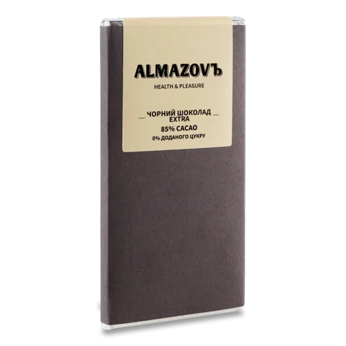 Шоколад Чорний Вищого Ґатунку 85%, 80г