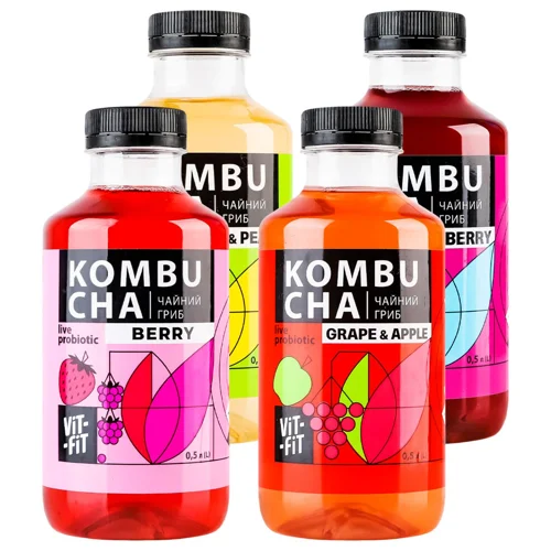 Комбуча Vit-Fit асорті 4*0,5л