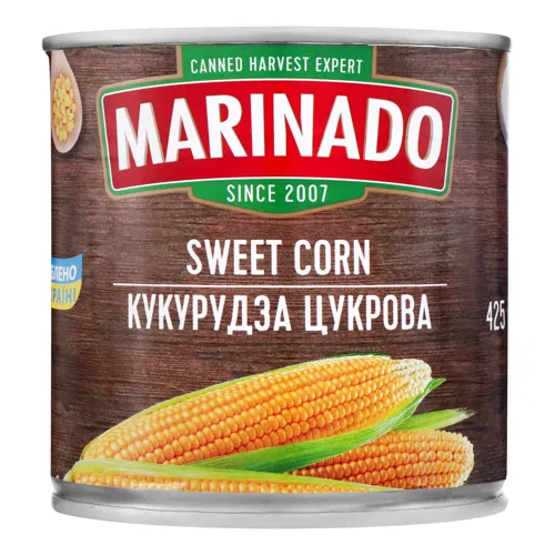 Кукурудза цукрова консервована Маринадо з/б 340г