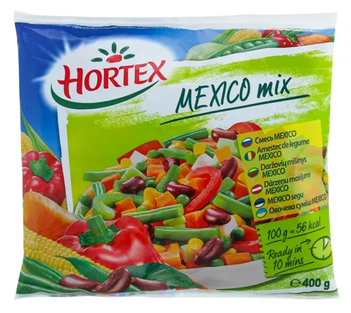 Суміш овочева швидкозаморожена Mexico mix Hortex м/у 400г