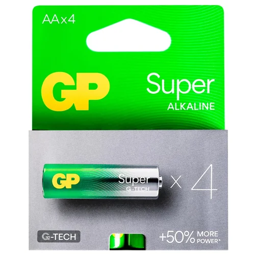 Батарейка лужна GP Super 15ALR6 AA 4шт
