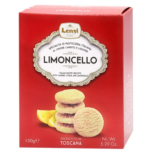 Печиво Lenzi Limoncello з цитрусовим смаком 150г