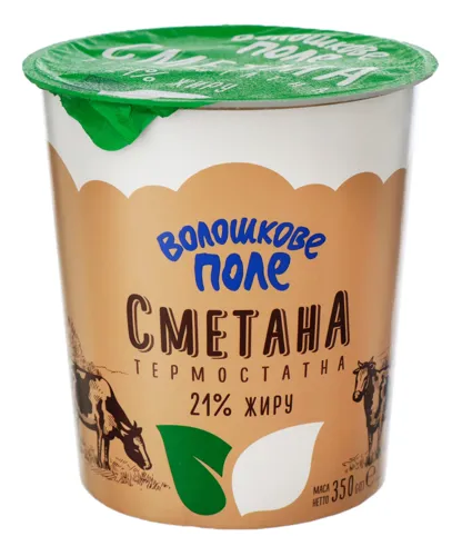 Сметана 21% термостатна Волошкове поле ст 350г