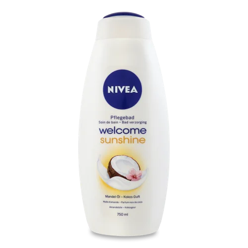 Гель-Догляд Для Душу Та Піна Для Ванни Welcome Sunshine Nivea 750мл