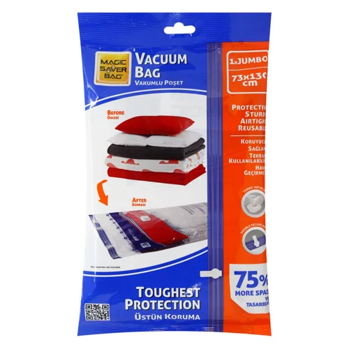 Пакет Magic Saver Bag Jumbo вакуумний для речей 73х130см