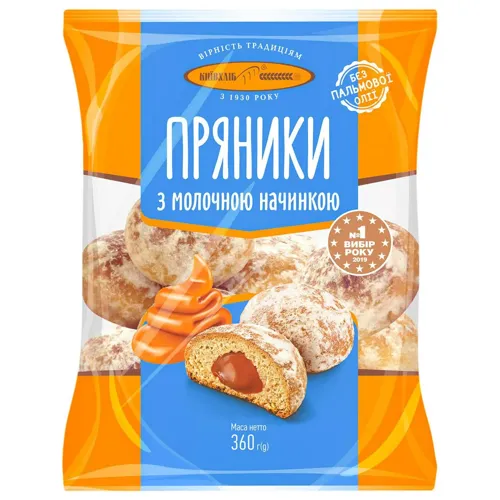 Пряник Київхліб з молочною начинкою 360г
