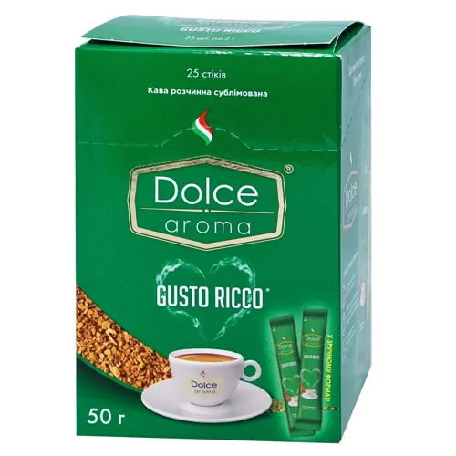 Кава Dolce Aroma Gusto Ricco розчинна сублімована 50г