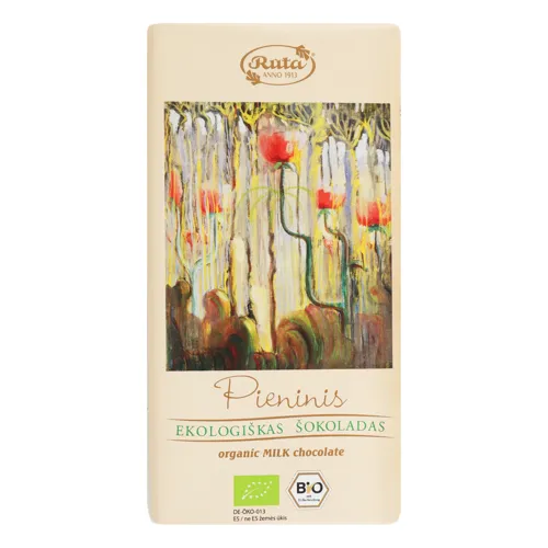 Шоколад молочний Organic Pieninis Ruta м/у 100г