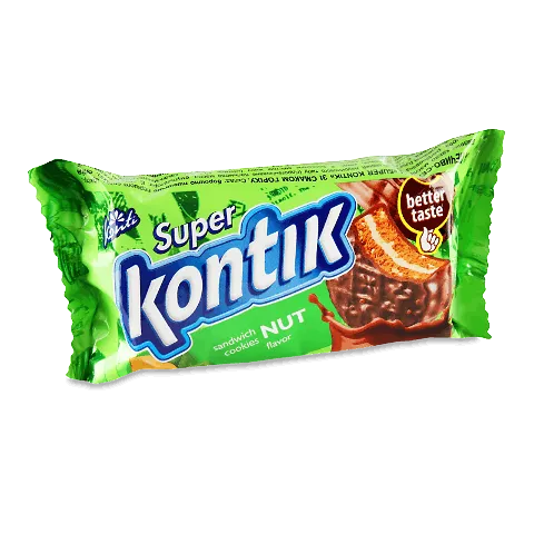 Печиво Konti Super Kontik зі смаком горіху, 90г