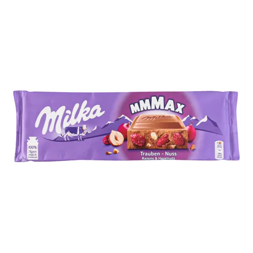 Шоколад молочний Raisins&Hazelnuts Milka м/у 270г