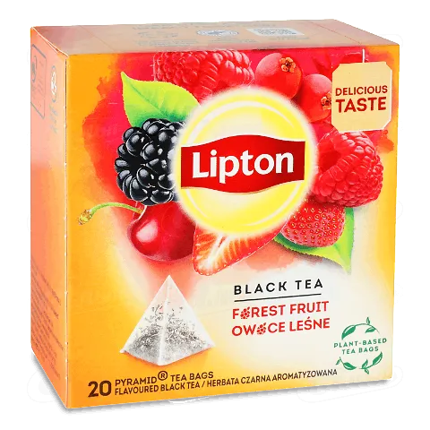 Чай чорний Lipton Forest Fruit з ароматом лісових ягід, 20*1,7г