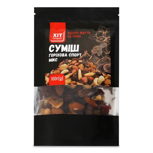 Суміш Горіхова Спорт Мікс, в/ґ, 100г