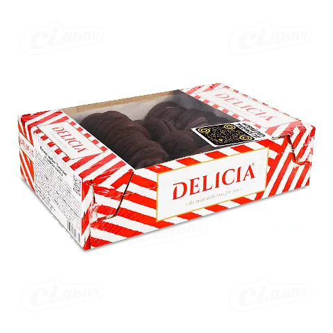 Печиво Delicia Смайлик зі смаком кокоса 500г