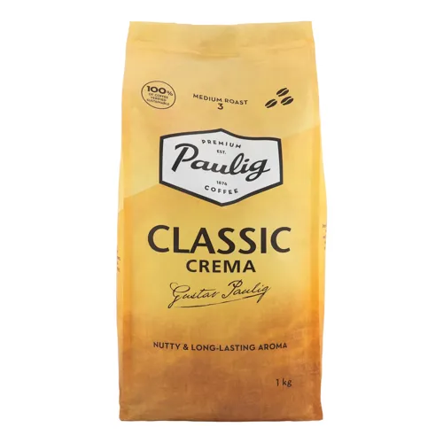 Кава натуральна в зернах Classic Crema Paulig м/у 1кг