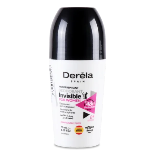 Дезодорант роликовий Derela Invisible жіночий