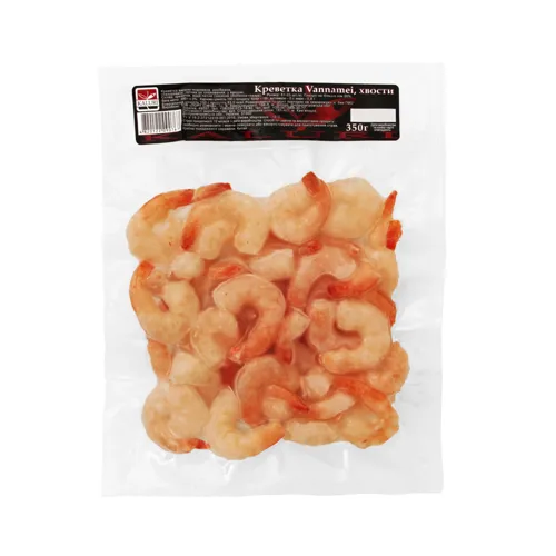 Креветки хвости Vannamei Kaluri вищого гатунку в упаковці 350г