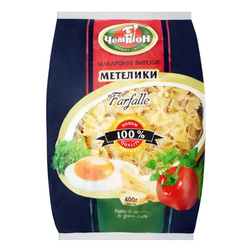 Вироби макаронні Farfalle Чемпіон м/у 400г