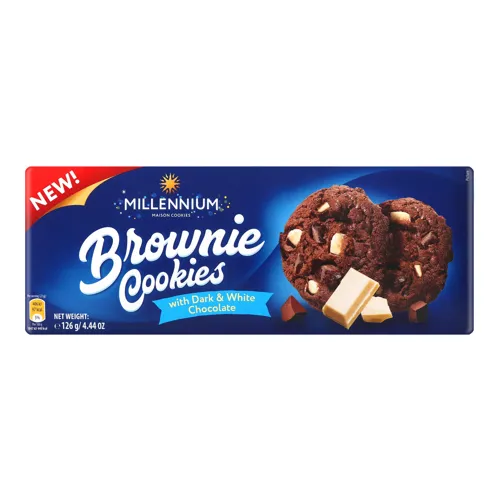 Печиво з темним та білим шоколадом Brownie Cookies Millennium 126г