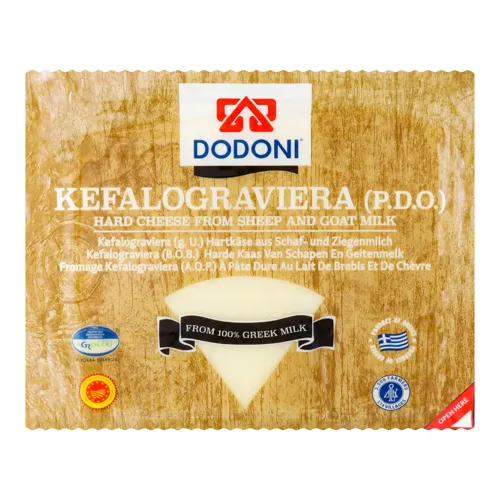 Сир 40% твердий Kefalograviera Dodoni вищого ґатунку 250г