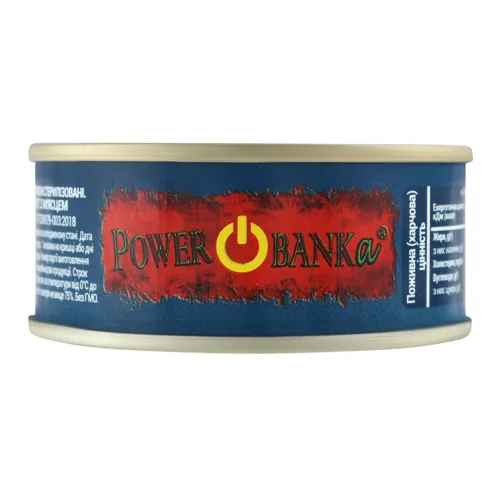 Паштет з м'ясцем Power BANKa з залізній банці 100г