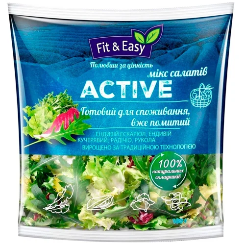Салат Fit&Easy Мікс Актив різаний 180г