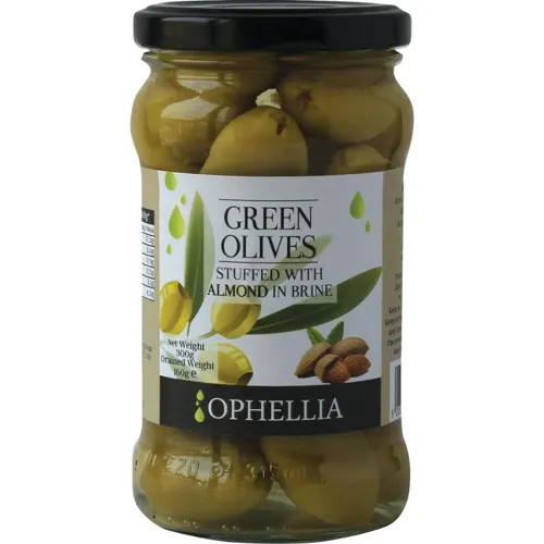 Оливки Ophellia з мигдалем 300г