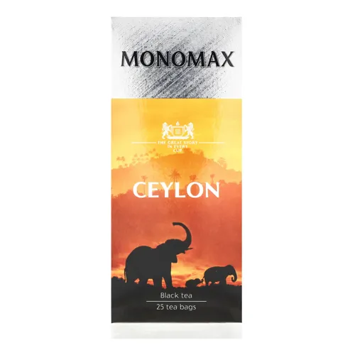 Чай чорний Мономах Ceylon в пакетиках 2г х 25шт