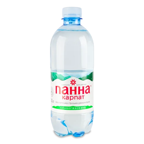 Вода Питна Слабогазована Гірське Джерело, п/пл 0.5л