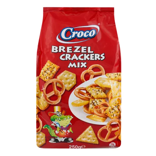 Суміш крекерів та брецелів Croco м/у 250г