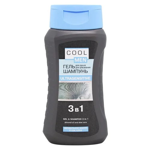 Гель-шампунь Cool Men Ultrasensitive 3в1 250мл