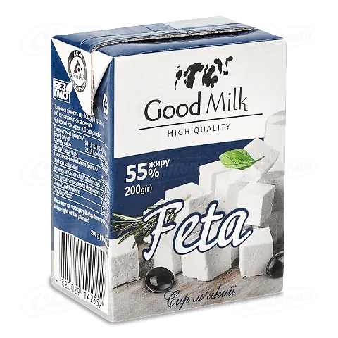 Сир «Вись» «Фета» м'який 55% Tetra Pak, 200г