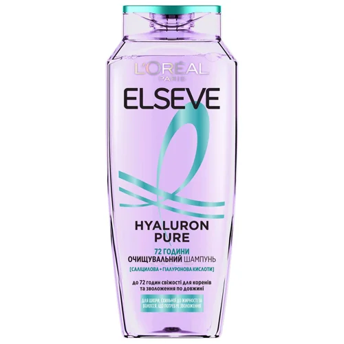 Шампунь L'Oreal Paris Elseve Hyaluron Pure Очищувальний для жирного волосся 400мл