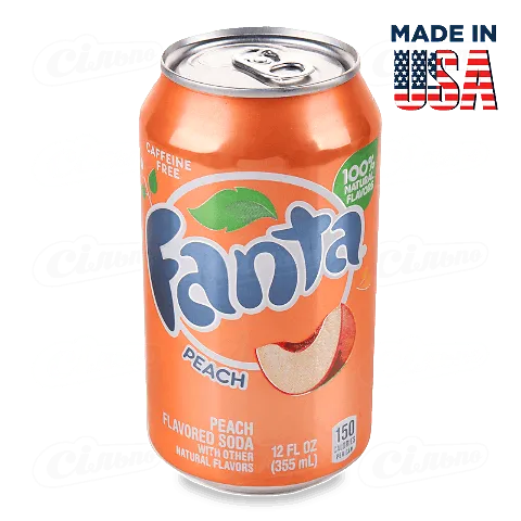 Напій Fanta Peach з залізною банкою, 0,355л