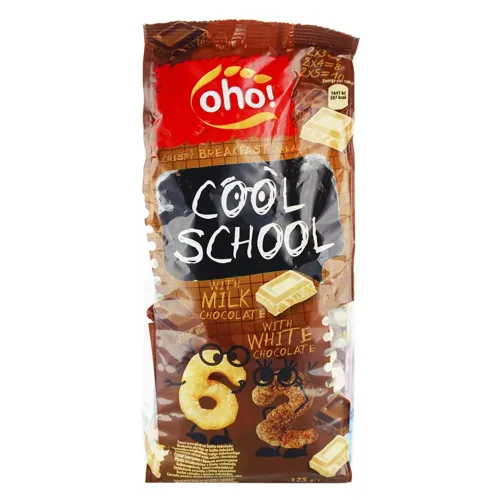 Сніданок сухий Oho Cool School з білим та молочним шоколадом 500г