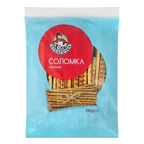 Соломка Солона, Вищого Ґатунку, Картонна Упаковка, 150 Г