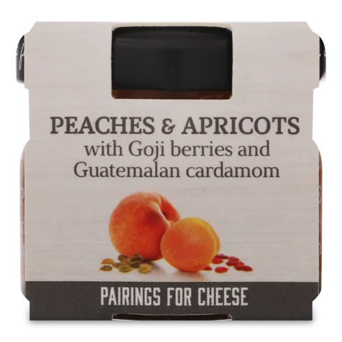 Соус Солодкий До Сиру З Персиків Та Абрикосів, Ягодами Годжі Та Кардамоном, Скляна Банка 115г