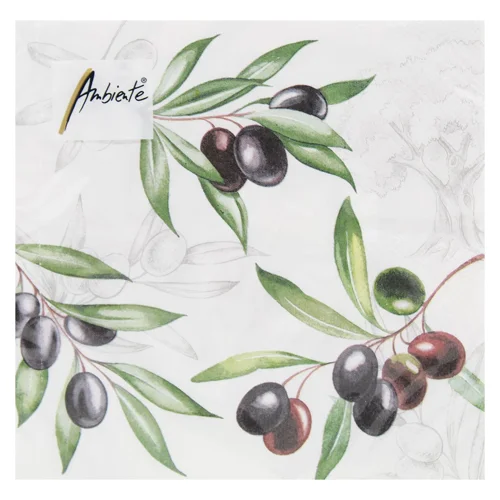 Серветки Ambiente Olives FSC Mix 33х33см