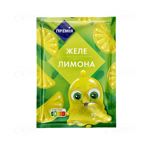 Желе «Премія»® зі смаком лимона, 90г