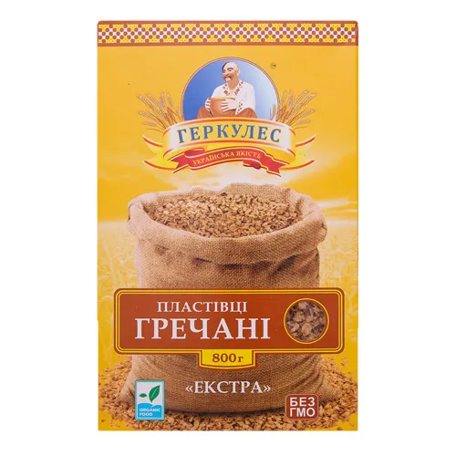 Пластівці гречані Екстра Геркулес к/у 800г