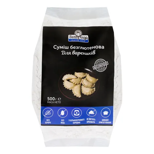 Суміш безглютенова Для вареників SunnyGoga м/у 500г