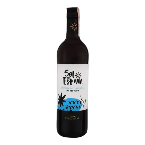 Вино 0.75л 12% червоне сухе Tempranillo Garnacha Sol de Espana пл