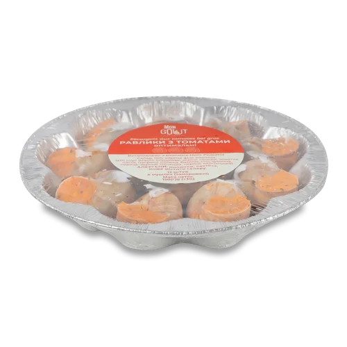 Равлики Заморожені В/ґ В Оболонці З Томатами Mon Gout, Лоток 150г