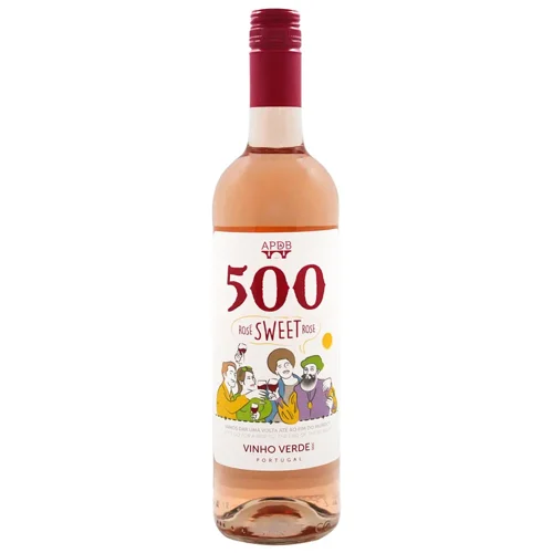 Вино 500 Vinho Verde рожеве напівсолодке 0.75 л 9.5%