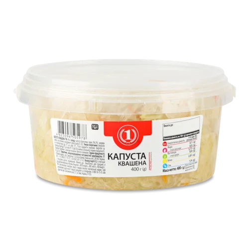 Квашена Капуста ТМ "1", в/ґ, Відро 400г