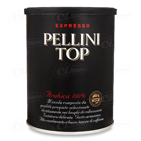 Кава мелена Pellini Top Tin натуральна, 250г