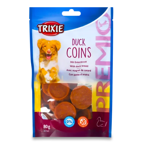 Ласощі Для Собак З Качкою Coins Premio Trixie, В/ґ, 80г