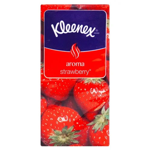 Носові хустинки ароматизовані Kleenex Aroma Strawberry (3 шари розмір аркуша 21*20см) 10шт